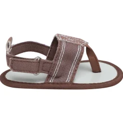 Baby Moo Classic Hook-Loop Anti-Skid Open Toe Formal Sandals - Brown