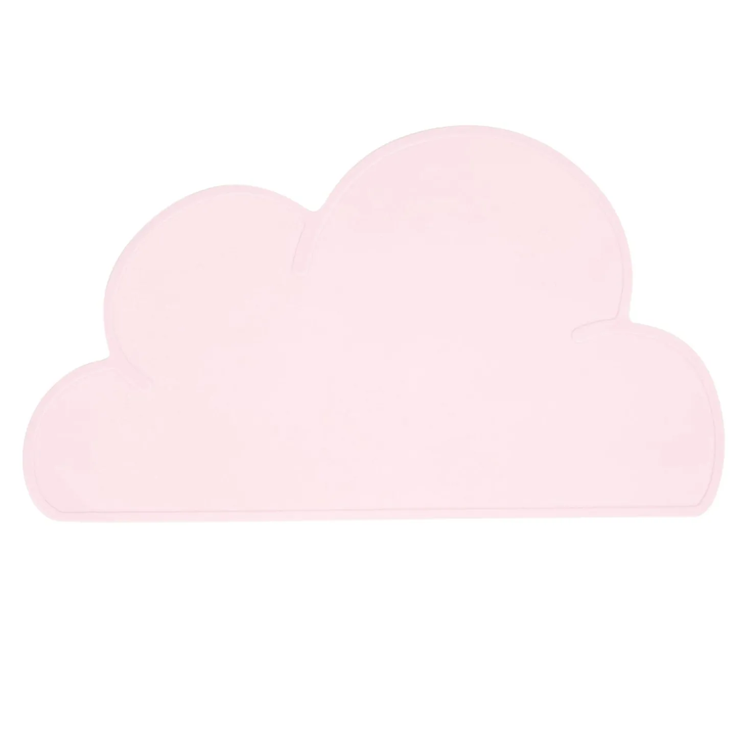 Baby Moo Cloud Shaped Kids Dining Table Silicone Waterproof Placemat - Pink