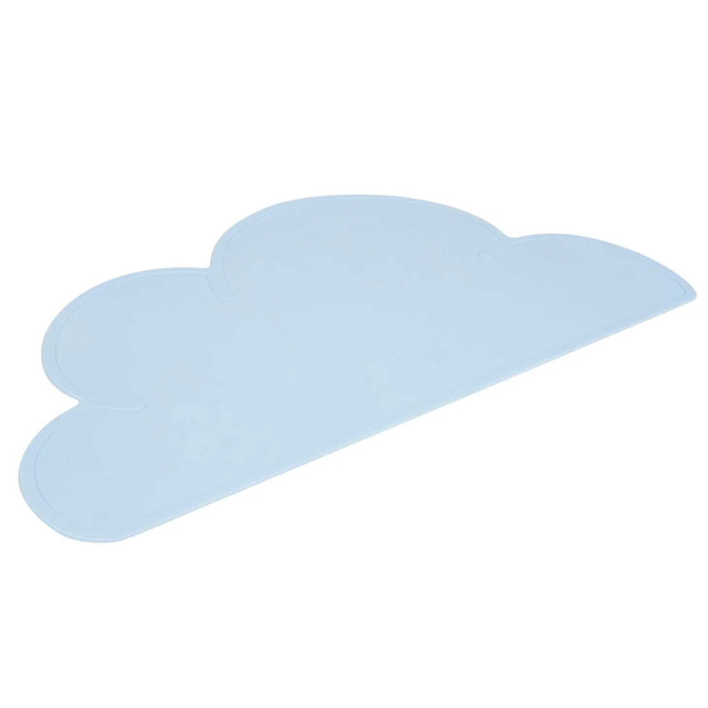 Baby Moo Cloud Shaped Kids Dining Table Silicone Waterproof Placemat - Blue