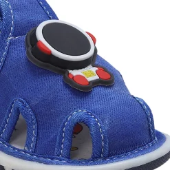 Baby Moo Cool Robot Velcro Strap Anti-Skid Chu Chu Sound Sandals - Blue