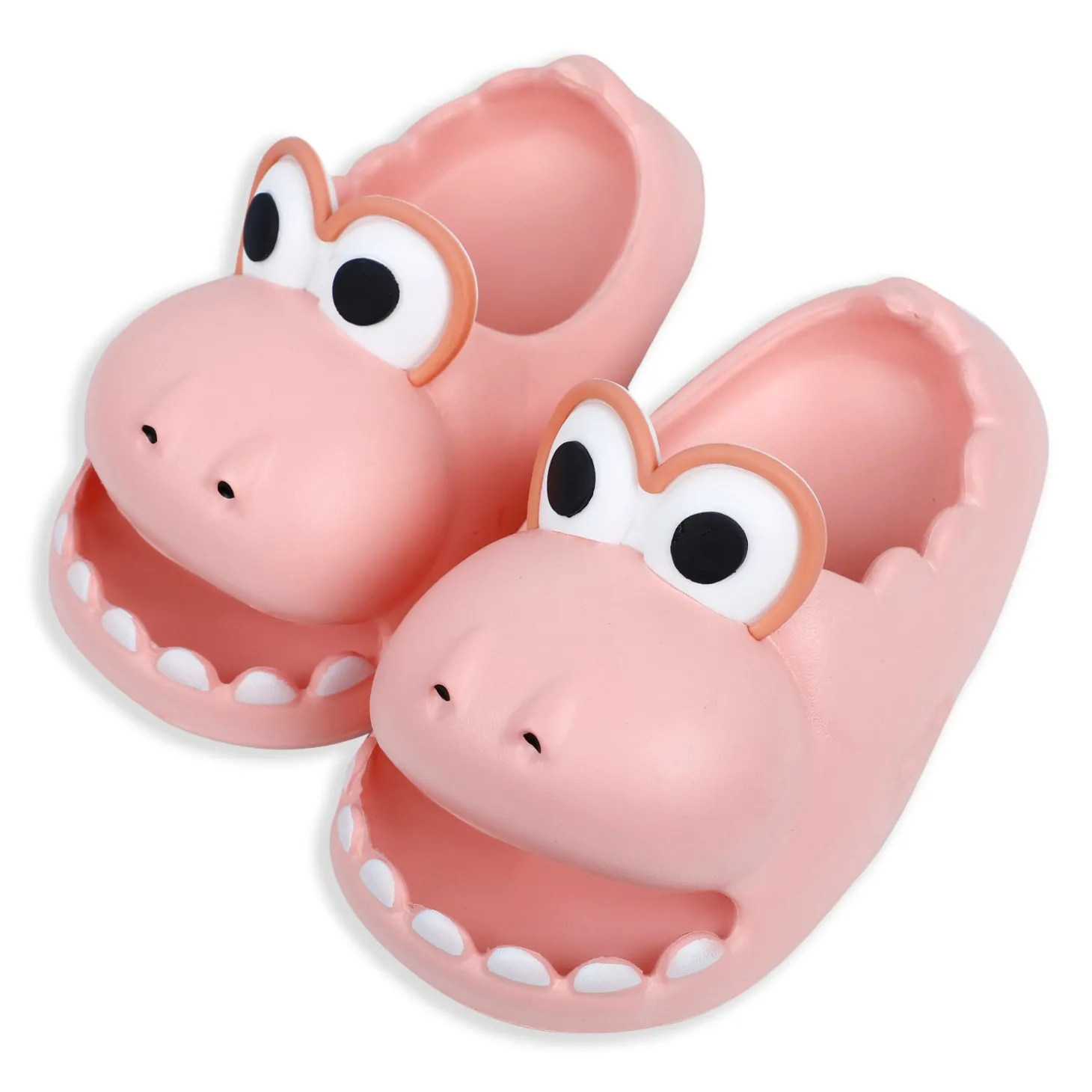 Baby Moo Crocodile Beach Slippers 3D Cartoon Sliders - Pink