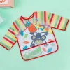 Baby Moo Crocodile Long Sleeves Waterproof Wear Me Bib - Red
