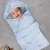 Baby Moo Cuddly Pet 100 % Cotton Wrapper - Blue