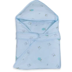 Baby Moo Cuddly Pet 100 % Cotton Wrapper - Blue