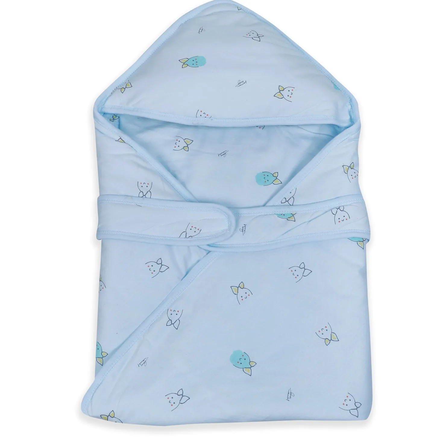 Baby Moo Cuddly Pet 100 % Cotton Wrapper - Blue