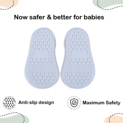 Baby Moo Curious Cat Face Rubber Comfortable Sole Slip-On Sock Shoes - Mustard