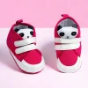 Baby Moo Cute Panda Velcro Anti-Skid Canvas Sneakers - Pink