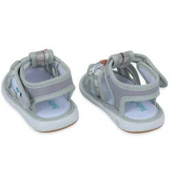 Baby Moo Cute Puppy Checked Chu-Chu Sound Breathable Anti-Skid Sandals - Multicolour