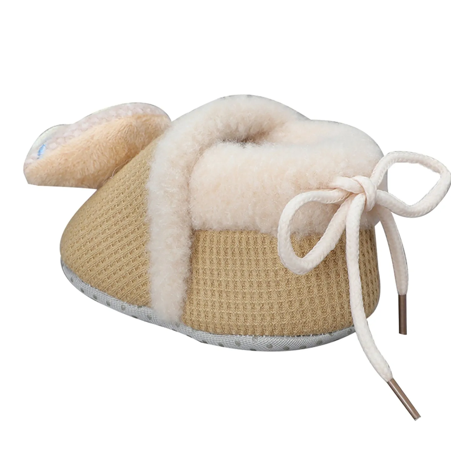 Baby Moo 3D Car Soft Slip-On Anti-Skid Plush Warm Booties - Brown