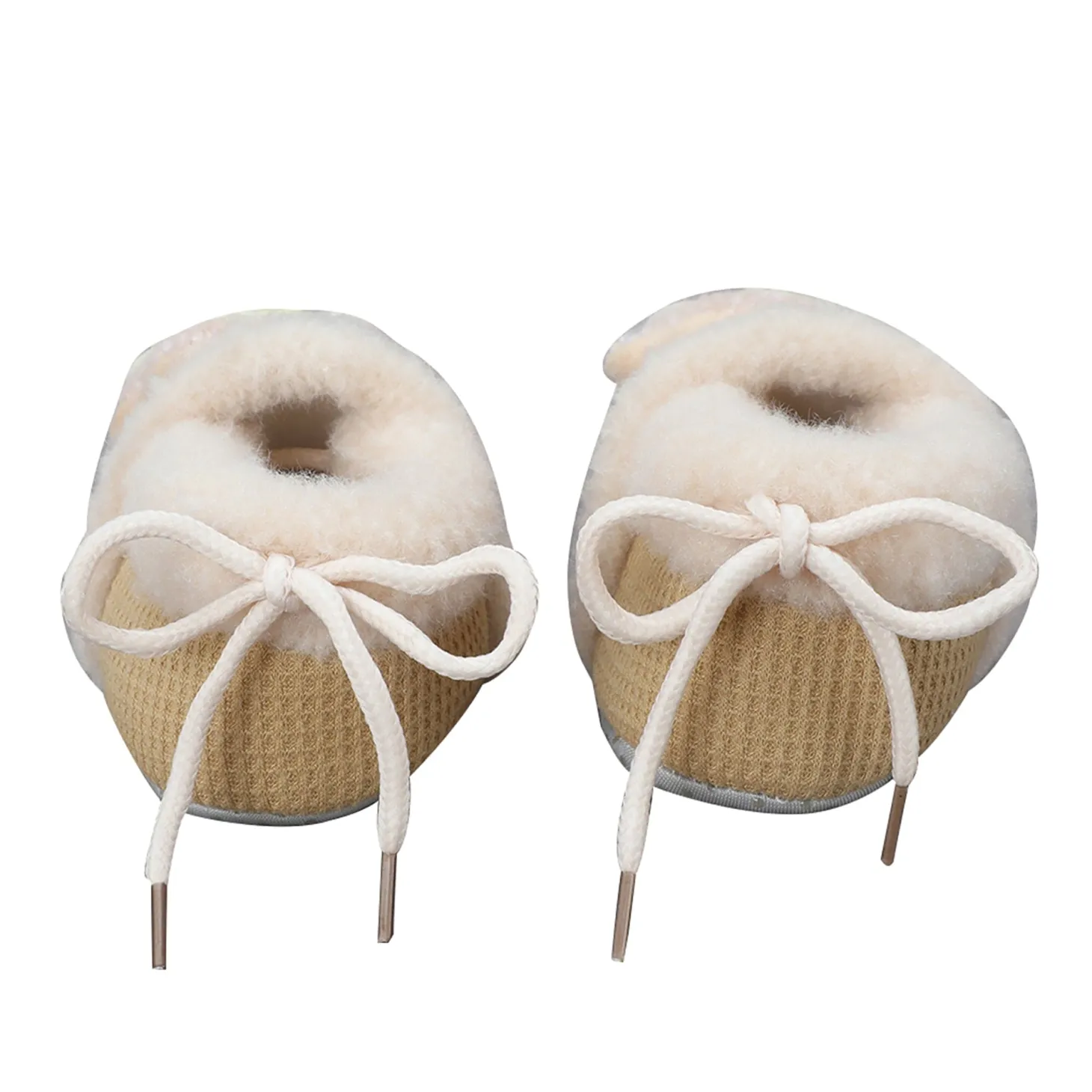 Baby Moo 3D Car Soft Slip-On Anti-Skid Plush Warm Booties - Brown