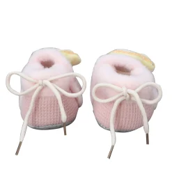 Baby Moo 3D Car Soft Slip-On Anti-Skid Plush Warm Booties - Peach
