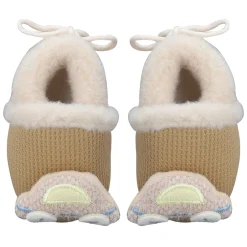 Baby Moo 3D Car Soft Slip-On Anti-Skid Plush Warm Booties - Brown