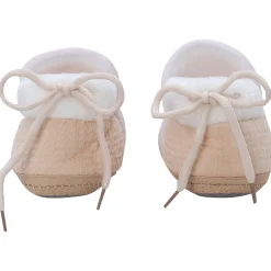 Baby Moo 3D Cow Soft Slip-On Anti-Skid Plush Warm Booties - Beige