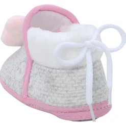 Baby Moo 3D Cute Kitty Soft Slip-On Anti-Skid Plush Warm Booties - Pink