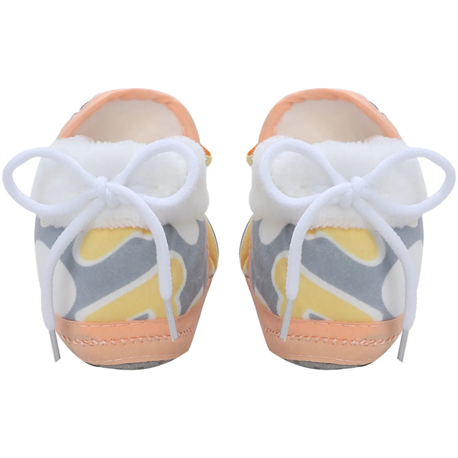 Baby Moo 3D Ducky Duck Soft Slip-On Anti-Skid Plush Warm Booties - Yellow