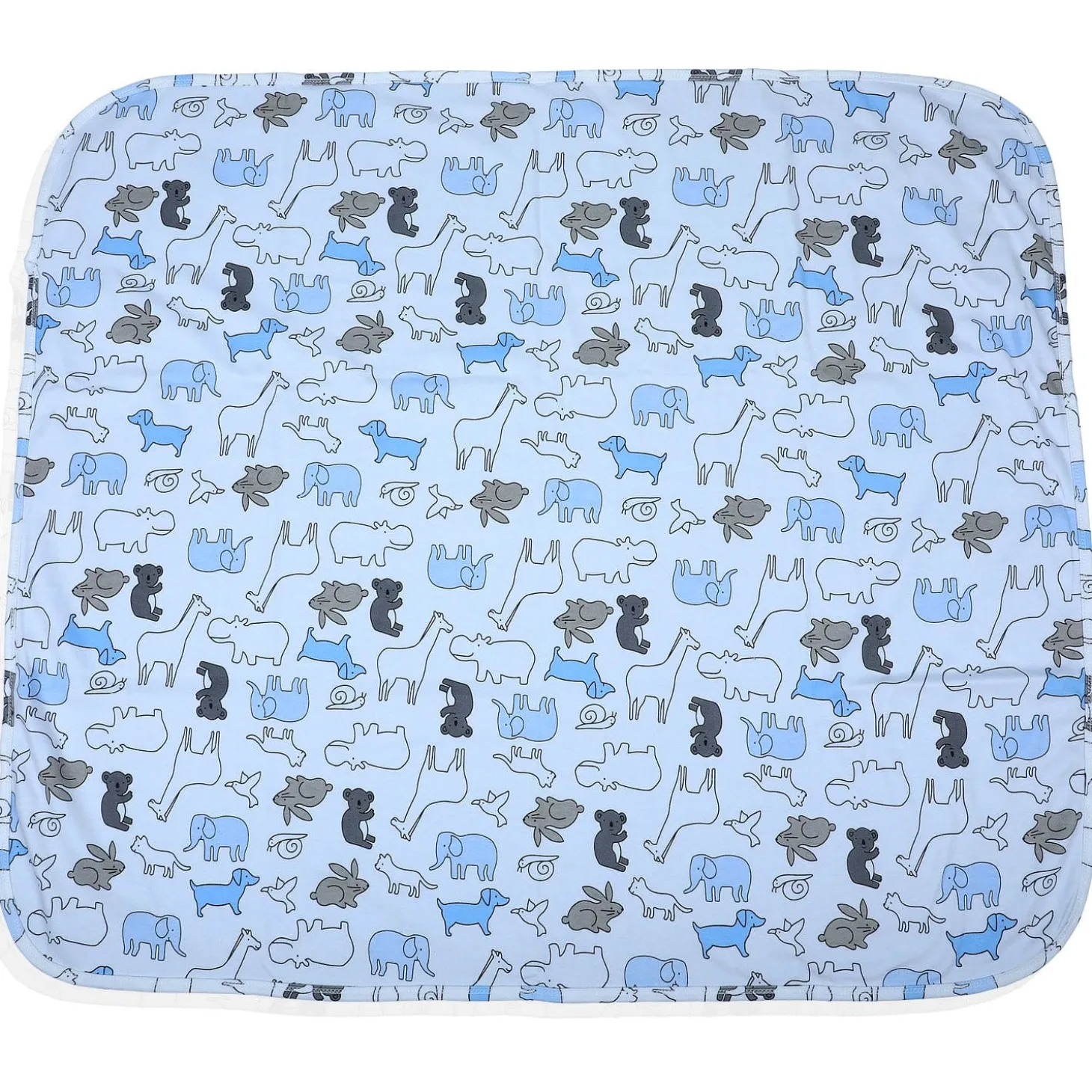 Baby Moo 3D Ear Puppy Soft Reversible Wrapper - Blue