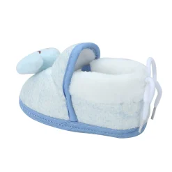 Baby Moo 3D Fish Soft Slip-On Anti-Skid Plush Warm Booties - Blue