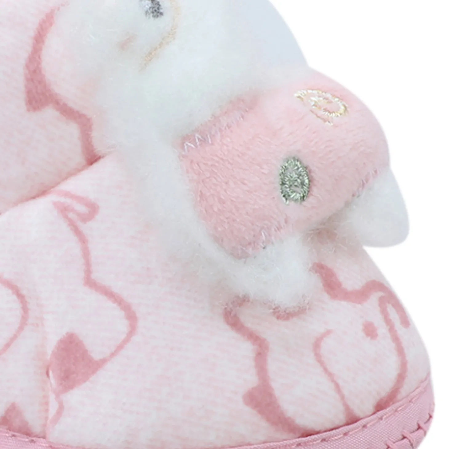 Baby Moo 3D Llama Elephant Prints Soft Slip-On Anti-Skid Plush Warm Booties - Pink