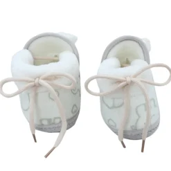 Baby Moo 3D Llama Elephant Prints Soft Slip-On Anti-Skid Plush Warm Booties - Green