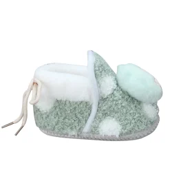 Baby Moo 3D Squirrel Soft Slip-On Anti-Skid Plush Warm Booties - Green