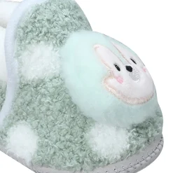 Baby Moo 3D Squirrel Soft Slip-On Anti-Skid Plush Warm Booties - Green
