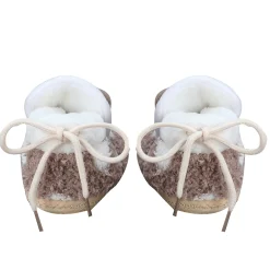 Baby Moo 3D Squirrel Soft Slip-On Anti-Skid Plush Warm Booties - Brown
