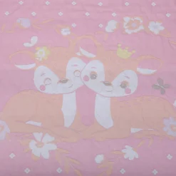 Baby Moo Deers In Love All Season Medium Muslin Blanket - Pink