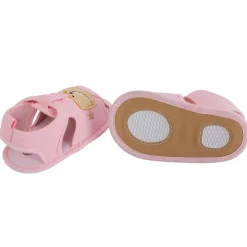 Baby Moo Dinosaur Pink Velcro Booties