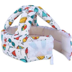 Baby Moo Diving Trip Head Protection Adjustable Cushioned Safety Helmet - White