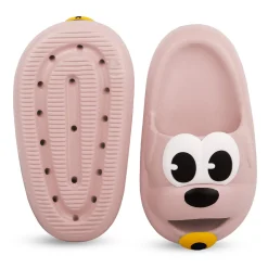 Baby Moo Dog Waterproof Soft Slippers Anti-Skid Sliders - Pink