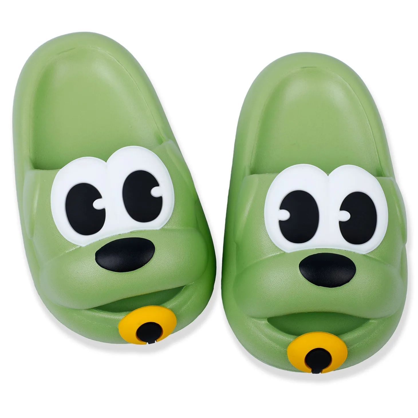 Baby Moo Dog Waterproof Soft Slippers Anti-Skid Sliders - Green