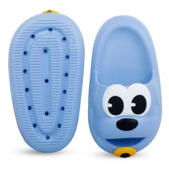 Baby Moo Dog Waterproof Soft Slippers Anti-Skid Sliders - Blue