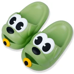 Baby Moo Dog Waterproof Soft Slippers Anti-Skid Sliders - Green