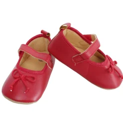 Baby Moo Dressy Bow Red Booties