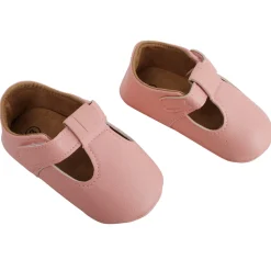 Baby Moo Dressy Pink Velcro Booties