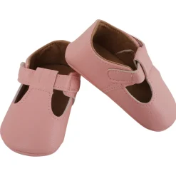 Baby Moo Dressy Pink Velcro Booties