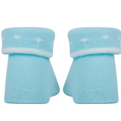 Baby Moo Duck 3D Anti-Skid Socks Booties Pack of 3 - Blue