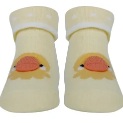 Baby Moo Duck 3D Anti-Skid Socks Booties Pack of 3 - Blue
