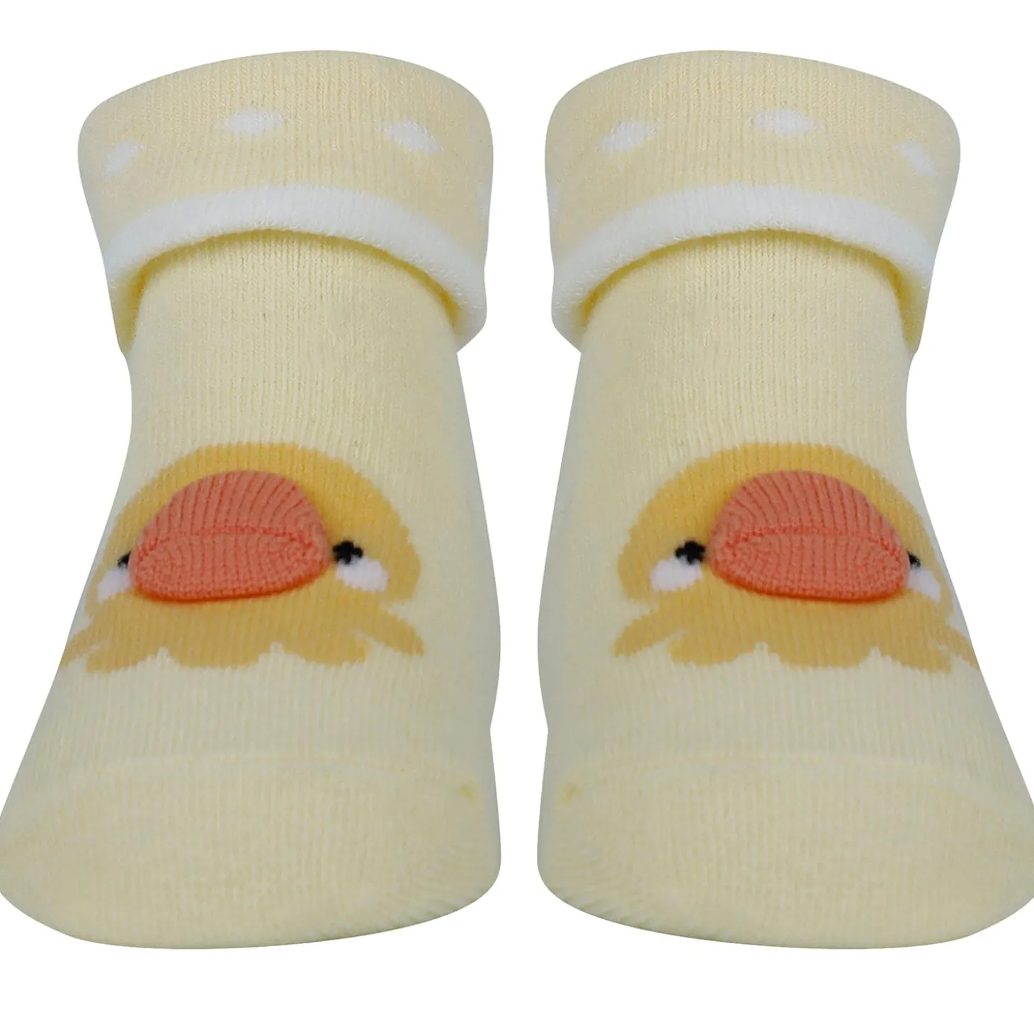 Baby Moo Duck 3D Anti-Skid Socks Booties Pack of 3 - Blue