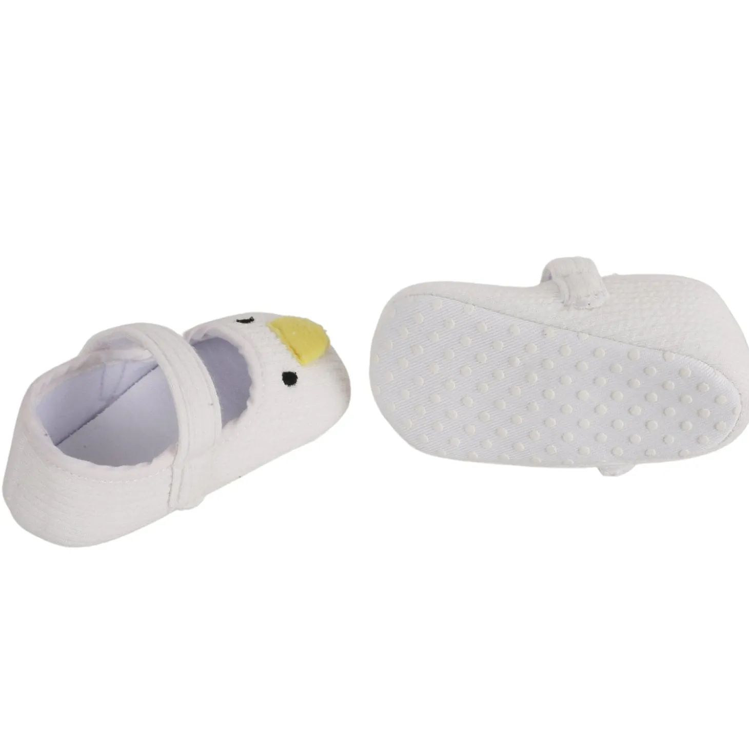 Baby Moo Ducklings White Booties