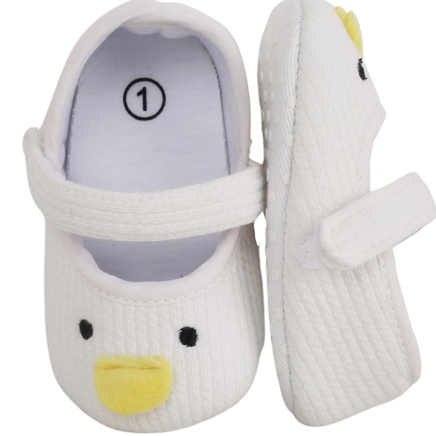 Baby Moo Ducklings White Booties