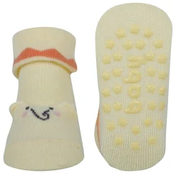 Baby Moo Elephant 3D Anti-Skid Socks Booties Pack of 3 - Blue, Multicolour