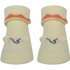 Baby Moo Elephant 3D Anti-Skid Socks Booties Pack of 3 - Blue, Multicolour