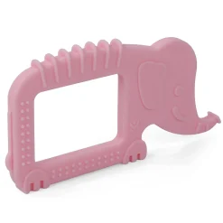 Baby Moo Elephant Soothing Silicon Teether BPA And Toxin Free - Pink