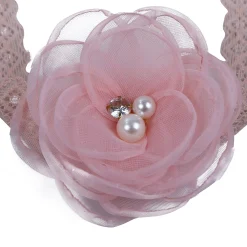 Baby Moo Emblished Flower Headband Set of 3 - Pink