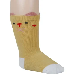 Baby Moo Farm Print Soft Socks Pack of 5 - Red, Peach