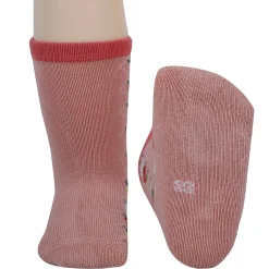 Baby Moo Farm Print Soft Socks Pack of 5 - Red, Peach