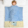 Baby Moo Festive Elephant Plush Cotton All Season Nursery Blanket - Blue