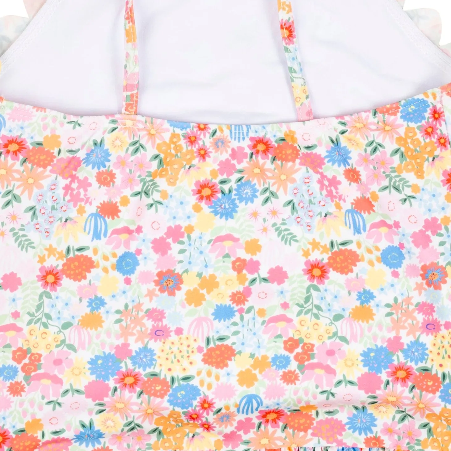 Baby Moo Floral Print Beach One-Piece Swimsuit Pool Swimming Costume - Pink