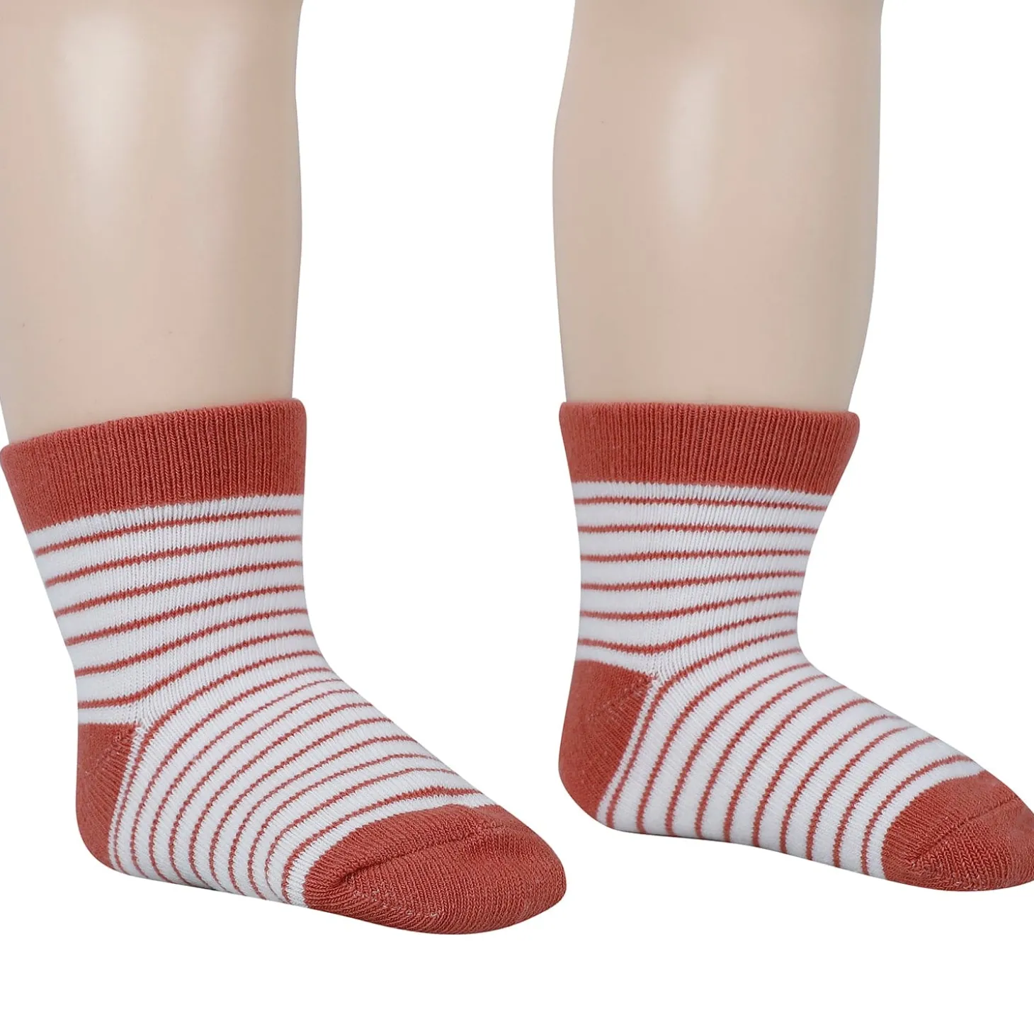 Baby Moo Floral Soft Socks Pack of 5 - Peach, White